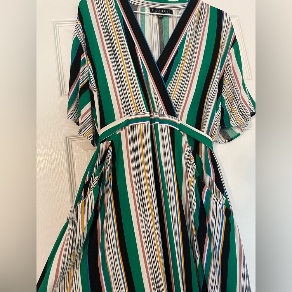 Striped sz 14 Eloquii dress